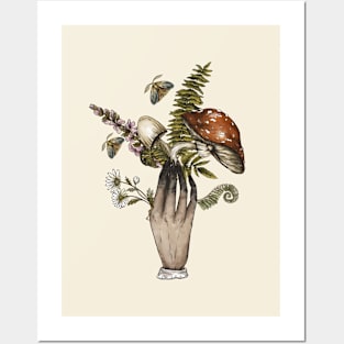 Garden Lover creepy mushroom shirt Posters and Art